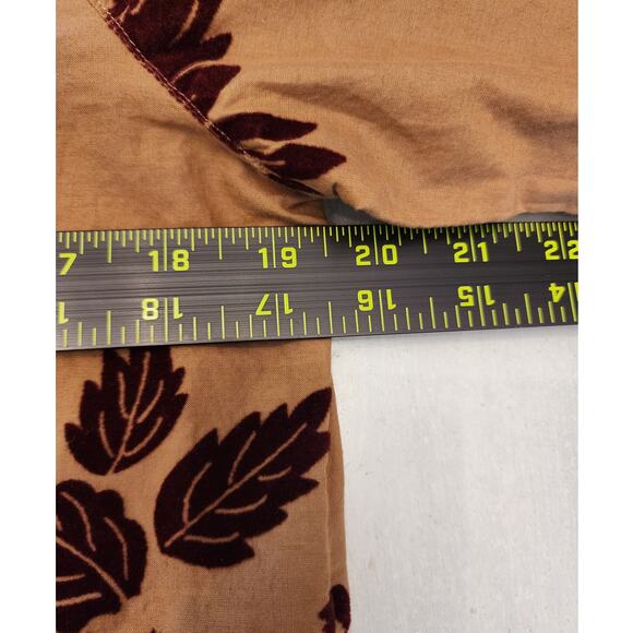 Sundance Women's Brown Burgundy Velvet Top SZ Small - Picture 5 of 6